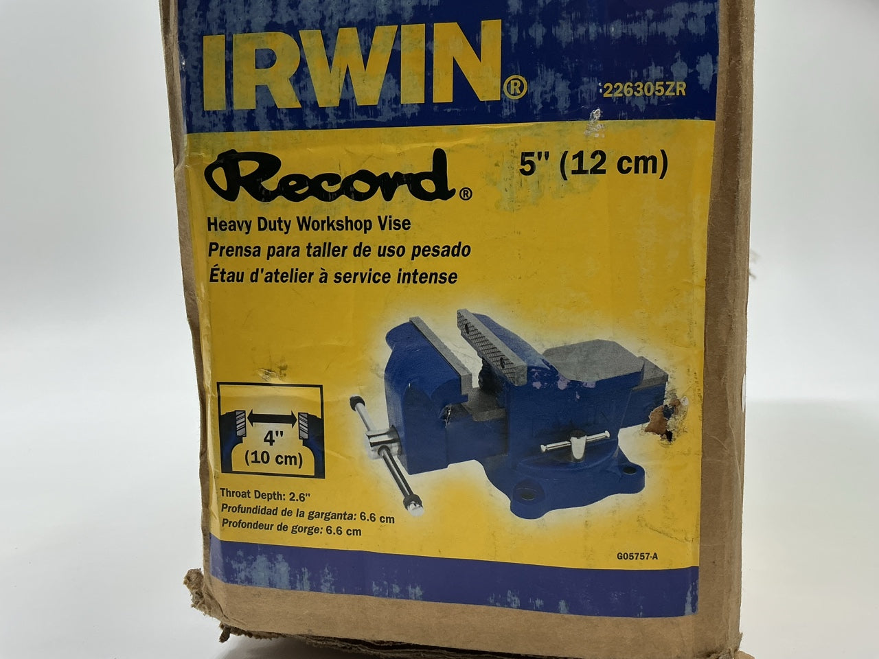 Irwin 226305ZR Heavy Duty Aggressive Steel Jaws Swivel Base, 5'' Inch
