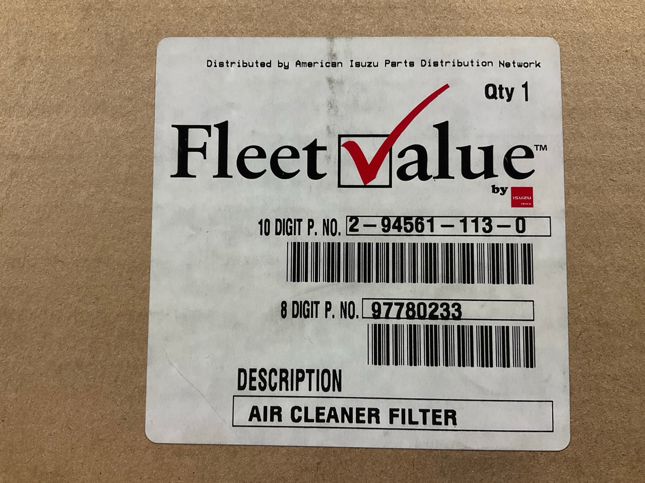 NEW OEM Isuzu 2-94561-113-0 Heavy Duty Air Filter - Replaces 46932, RS5434