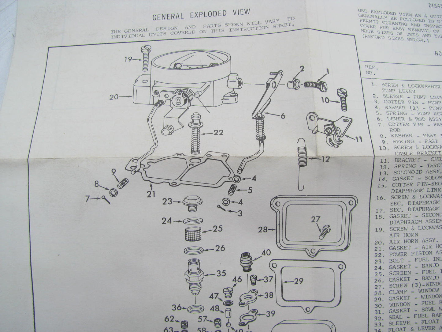 ITM 08-10013 Carburetor Rebuild Kit - HITACHI-328