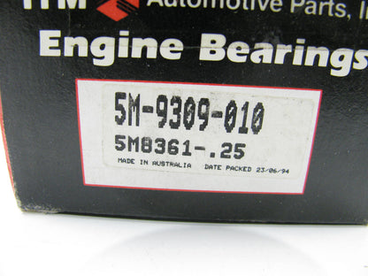 ITM 5M-9309-010 Main Bearings .010'' For 1983-2001 Toyota 2SELC 3SFE 3SGELC 5SFE