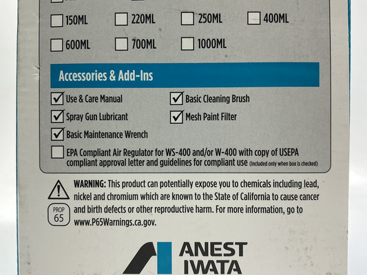 ANEST IWATA 5660 LPH400-134LVX Extreme Basecoat Spray Gun