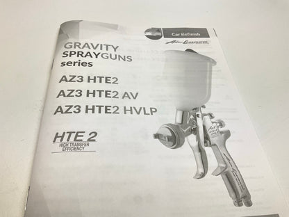 IWATA 9233 AirGunsa AZ3HV2 Series HVLP Gravity Feed Spray Gun 600 Ml Cup 2 Mm