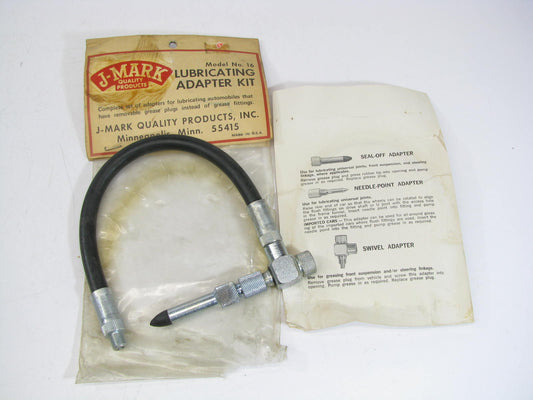 J-mark 16 Lubricating Adapter Kit For Removable Grease Plugs