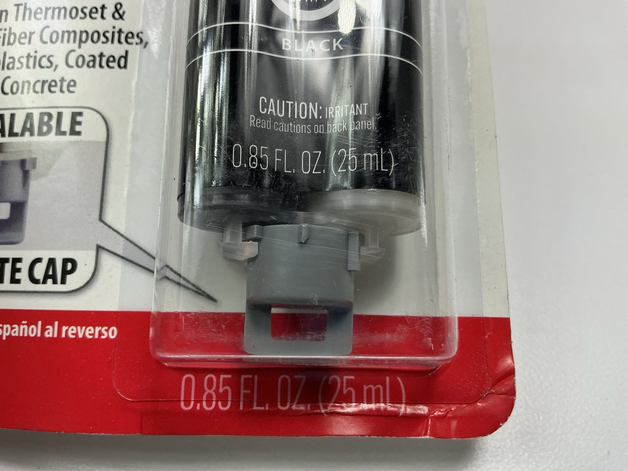 J-B Weld 50139 Plastic Bonder Body Panel Adhesive And Gap Filler Syringe - Black