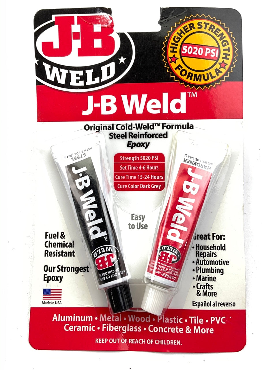 J-B Weld 8265S Cold-Weld Steel Reinforced Epoxy - 2oz
