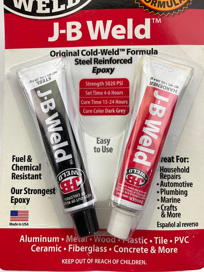 J-B Weld 8265S Cold-Weld Steel Reinforced Epoxy - 2oz