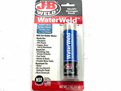 Jb Weld 8277 WaterWeld Underwater Epoxy Adhesive, 2oz