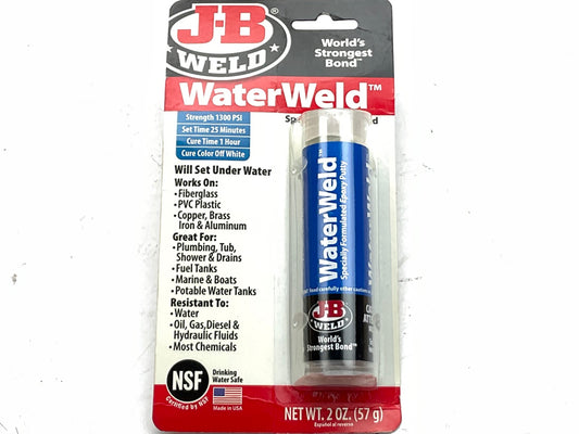 Jb Weld 8277 WaterWeld Underwater Epoxy Adhesive, 2oz