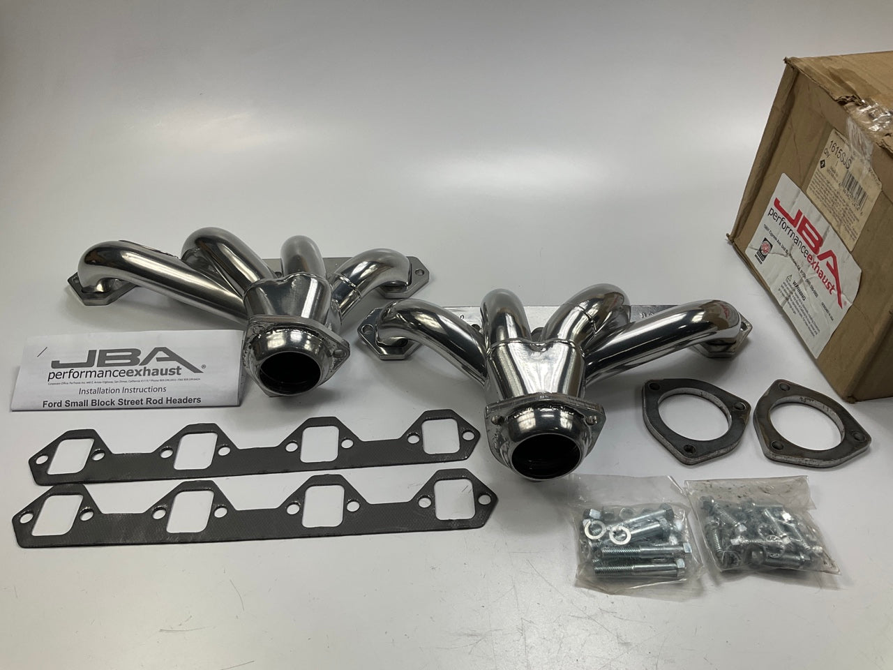 JBA 1615SJS Hugger Exhaust Headers SBF Small Block Ford 289 302 351 1-5/8'' Tube