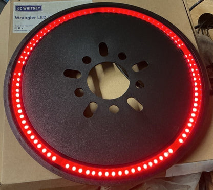 Spare Tire LED Wheel Light 3rd Brake Light Lamps Ring For Jeep Wrangler JK JKU