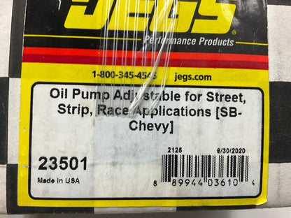 Jegs 23501 Adjustable For Street Or Race Oil Pump - SBC Small Block Chevy V8