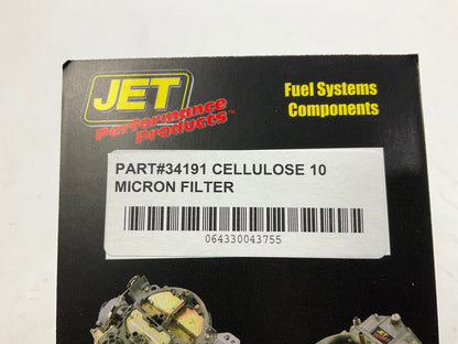 Jet Performance 34191 Fuel Filter Cellulose 10 Micron Replacement For 34180