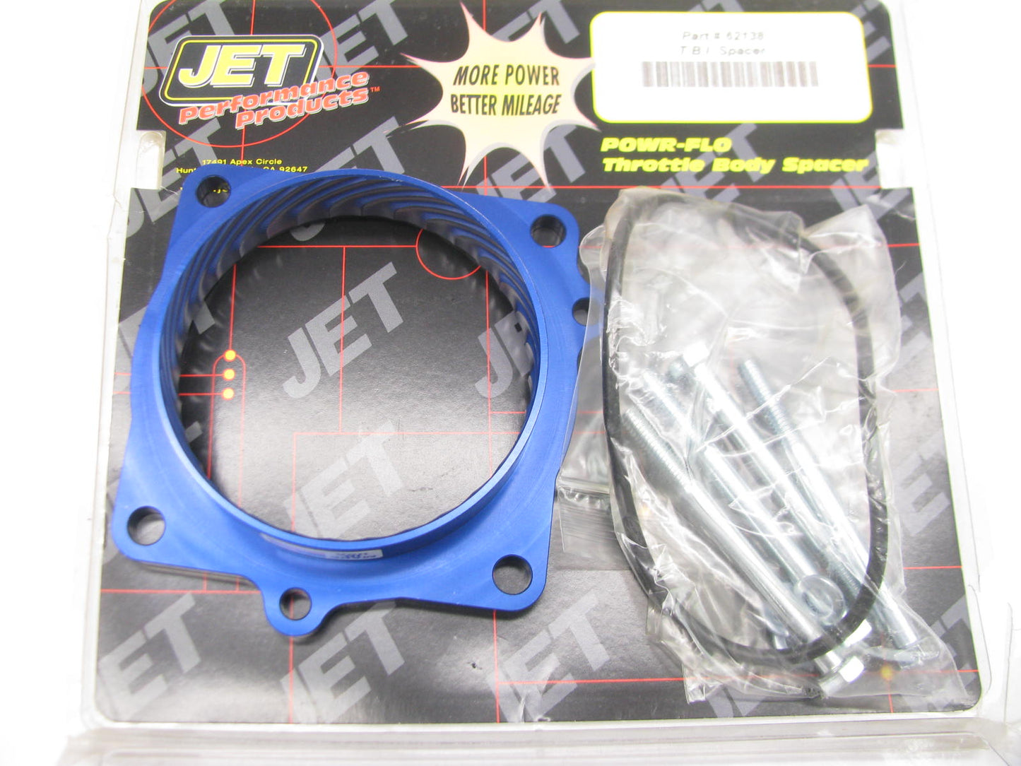 Jet Performance 62138 Fuel Injection TBI Throttle Body Mounting Spacer