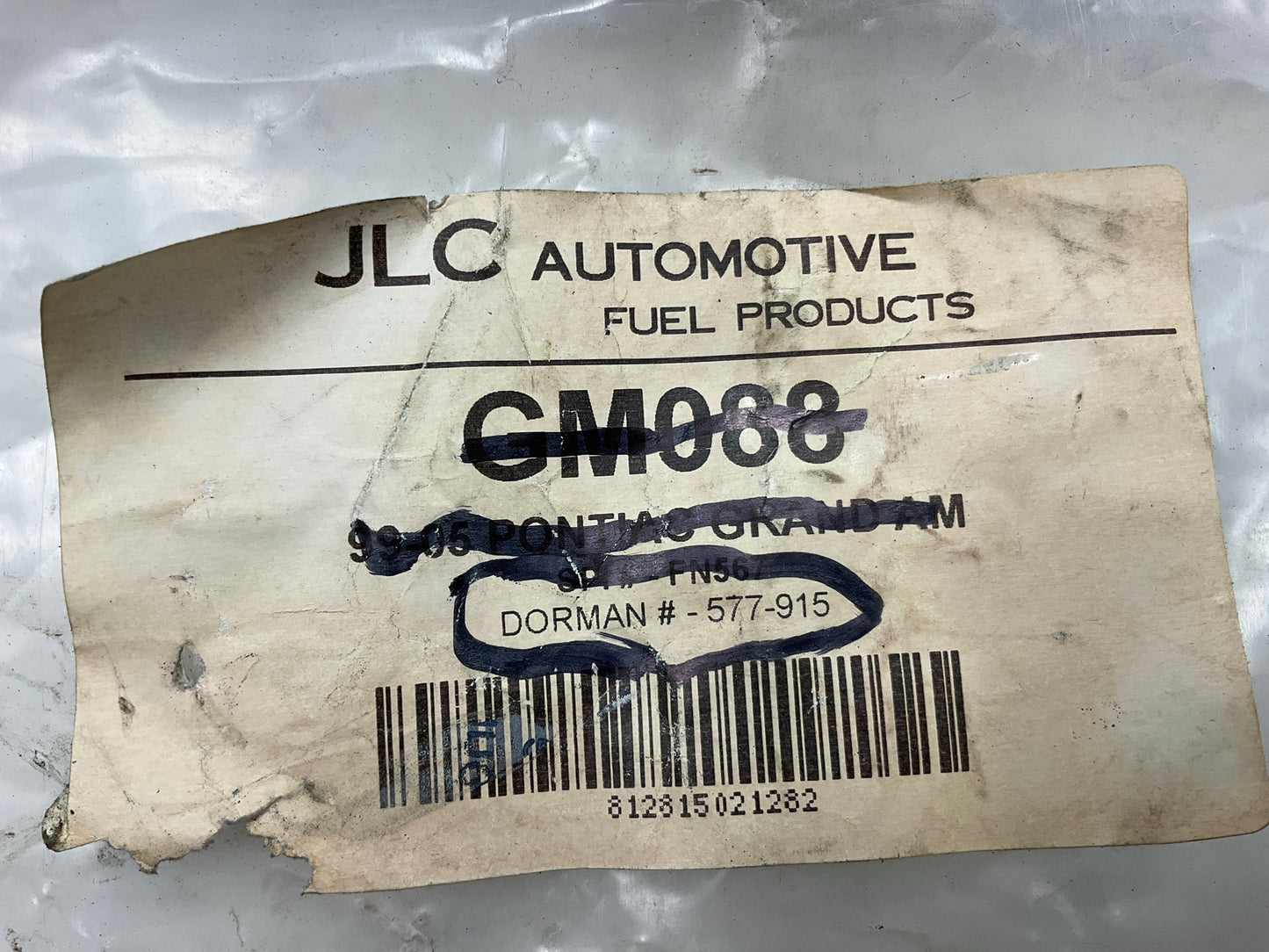 JLC GM088 Fuel Tank Filler Neck Tube