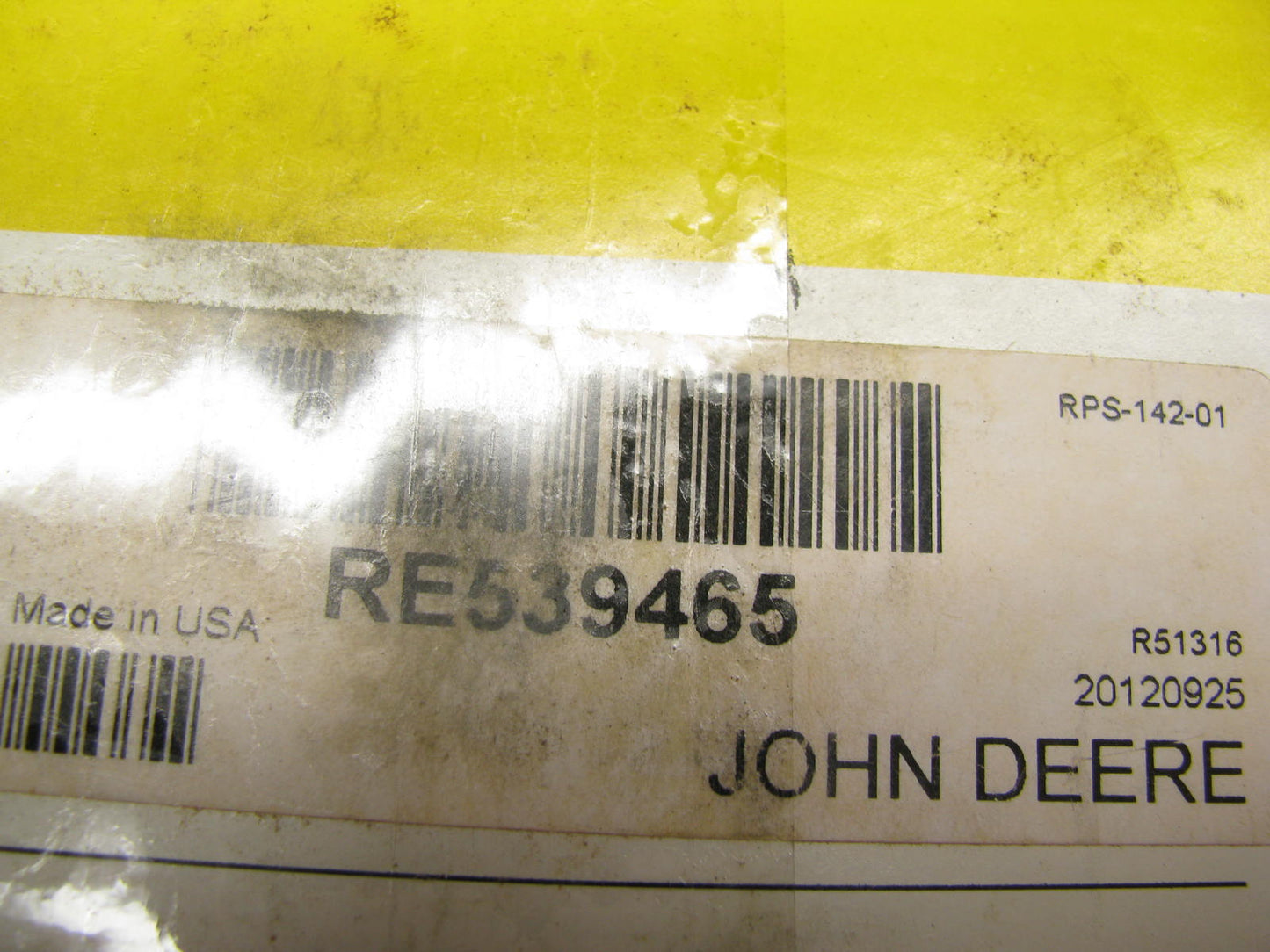 Genuine RE539465 Diesel Fuel Water Separator Filter - Open Bottom For John Deere