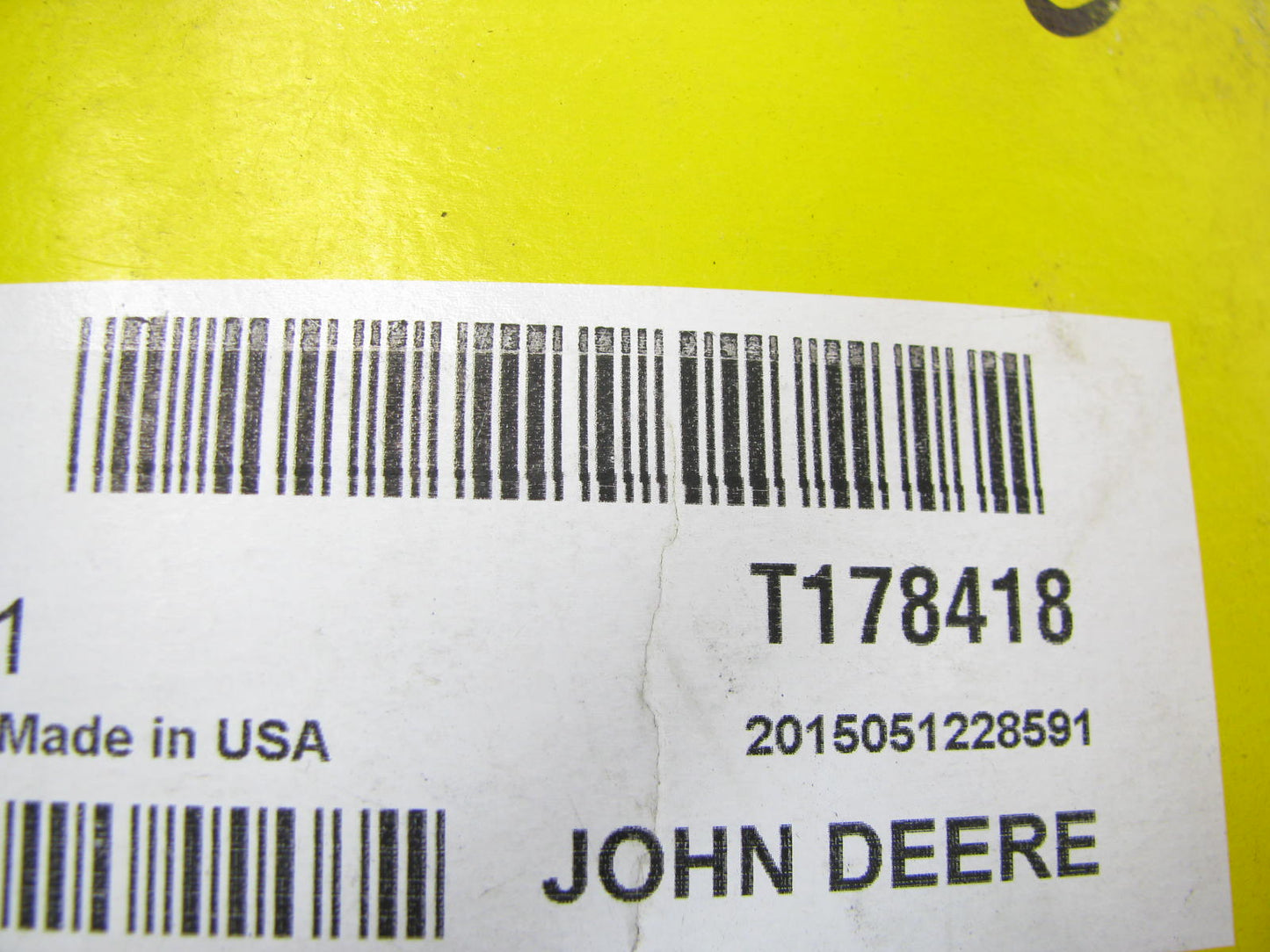 NEW - OEM T178418 Serpentine Belt - 1.12'' X 48.00'' - 8 Ribs For John Deere