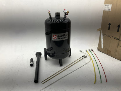 INCOMPLETE AS IS JohnDow JDI-6EV 6-Gallon Fluid Evacuator Tank W/ Venturi Vacuum