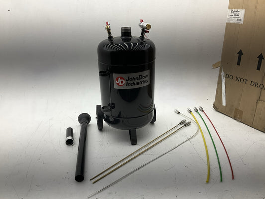 INCOMPLETE AS IS JohnDow JDI-6EV 6-Gallon Fluid Evacuator Tank W/ Venturi Vacuum