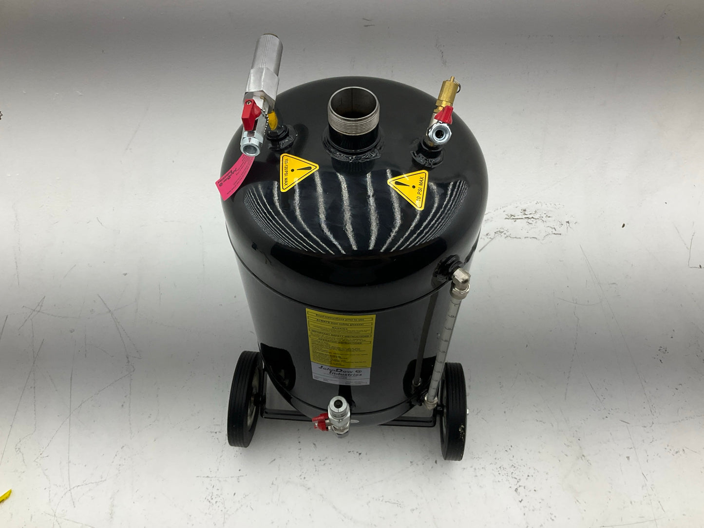 INCOMPLETE AS IS JohnDow JDI-6EV 6-Gallon Fluid Evacuator Tank W/ Venturi Vacuum
