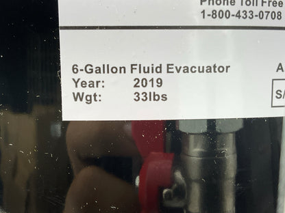 INCOMPLETE AS IS JohnDow JDI-6EV 6-Gallon Fluid Evacuator Tank W/ Venturi Vacuum