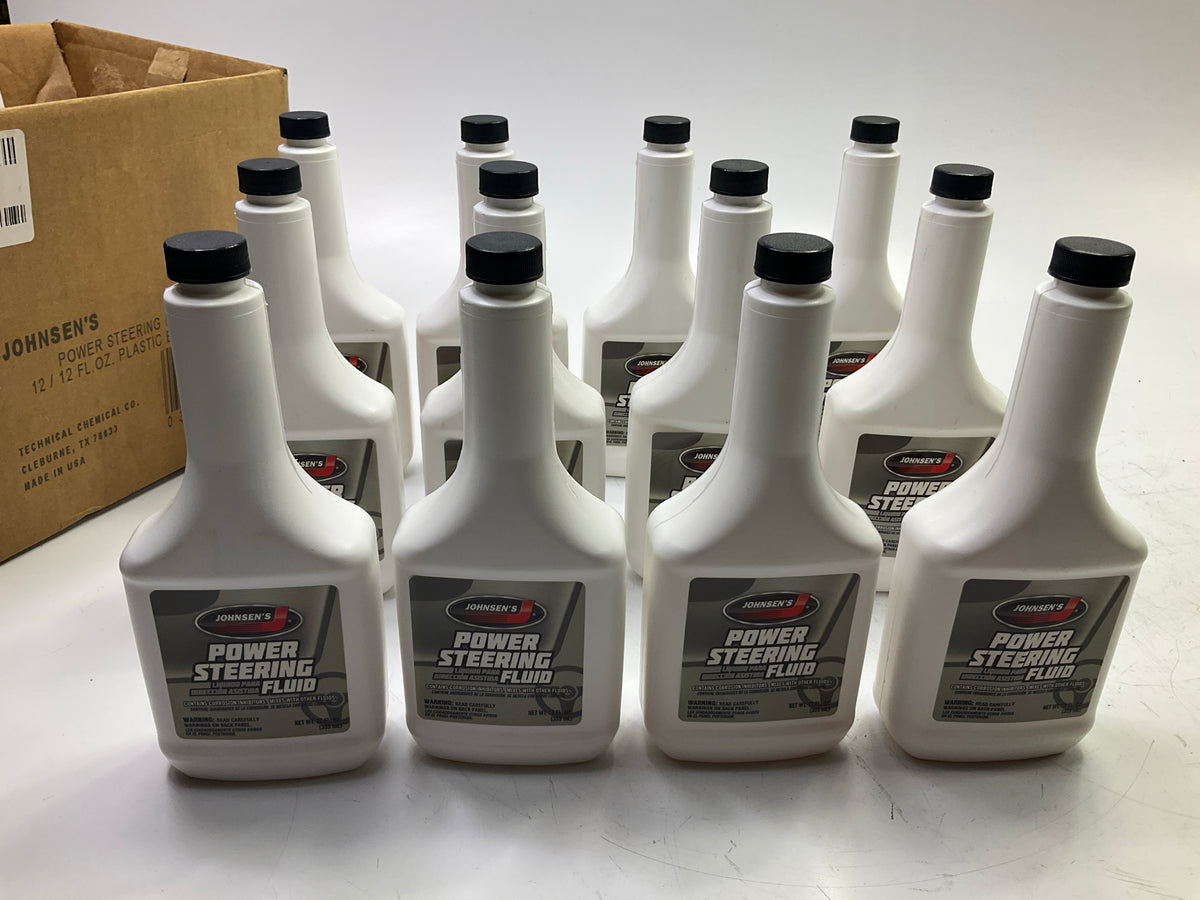 Johnsens 2812 Regular Original Power Steering Fluid, 12 OZ Each,  Box Of 12