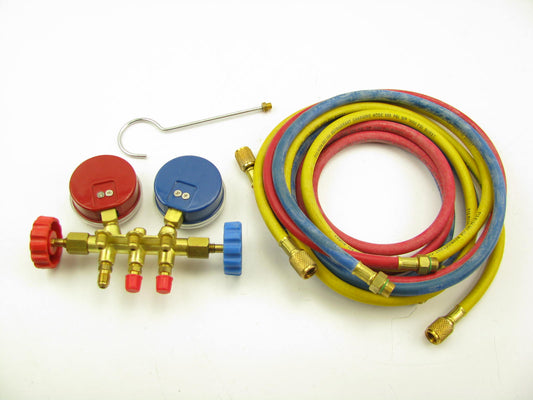 Johnsens 8904 HVAC A/C Manifold Gauge Set 3''