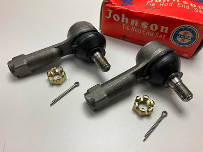 (2) Johnson 55-48520-D0125 Front Outer Steering Tie Rod Ends