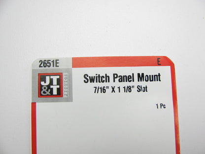 JT&T 2651E Single Toggle Switch Mounting Mount Panel Bezel 7/16x1 1/8 Inch Slot