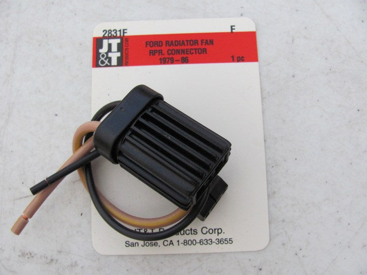 JT&T 2831F  Engine Coolant Radiator Fan Motor Connector Pigtail Harness