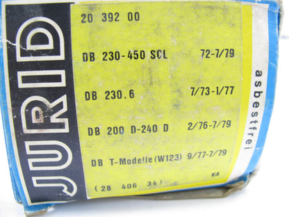 Jurid 2039200 Front Disc  Brake Pads