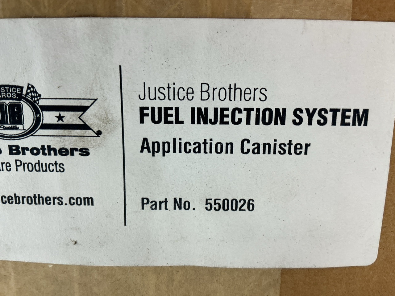 Justice Brothers 550026 Fuel Injection Decarb System Application Canister