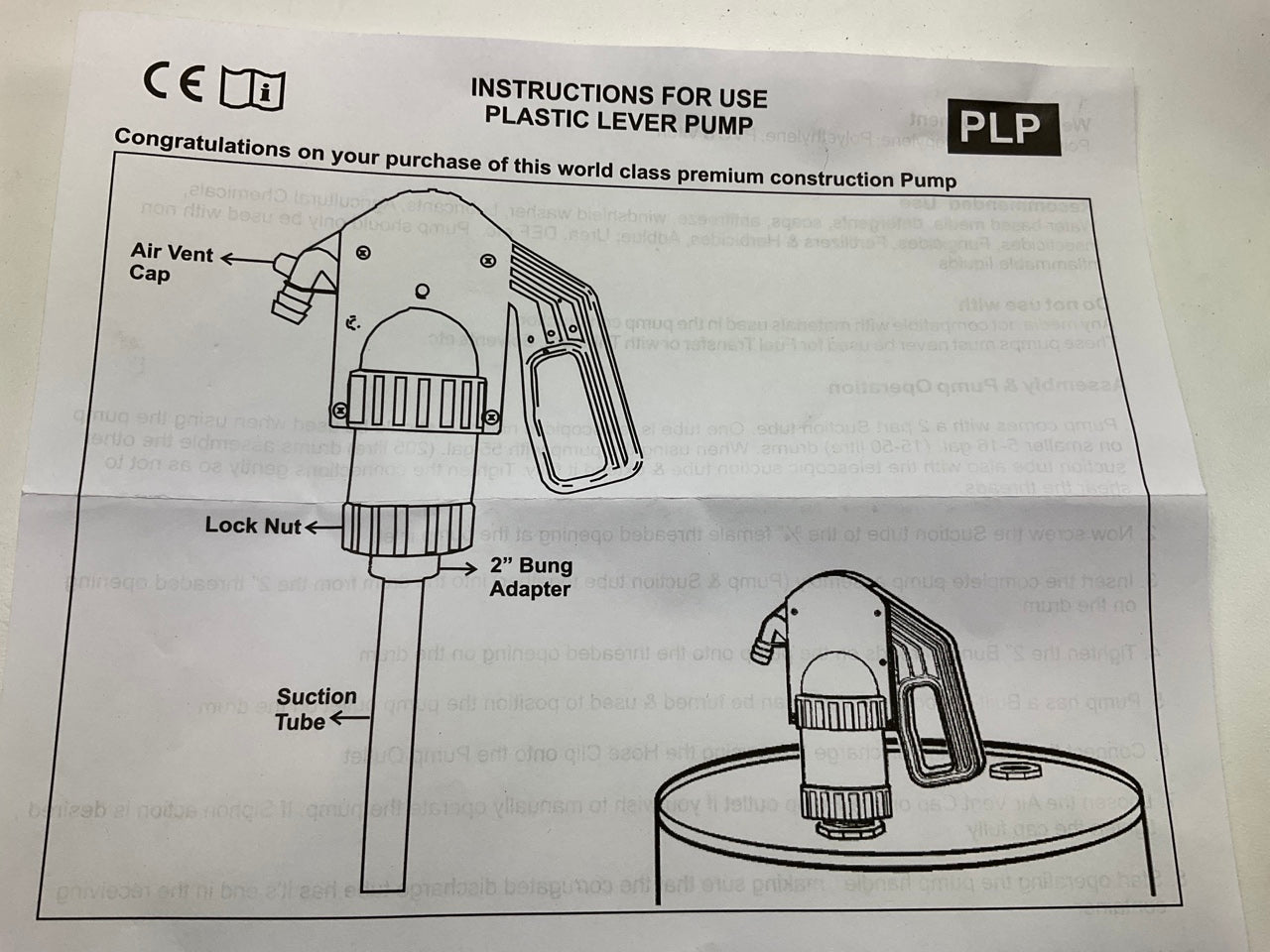 K Tool International 72210 15-55 Gallon Drum Lever-action Fluid Transfer Pump