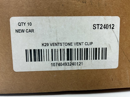 K29 ST24012 Air Freshener Lot - 10 Packs Of ''New Car Scent'' Auto AC Vent Clip-on