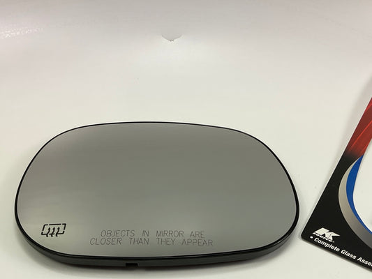 K Source 30016 Right Mirror Glass - Heated - With Backing Plate