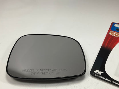 K Source 30241 Right Heated Mirror Glass W/ Rear Holder For 2008-2016 Caravan