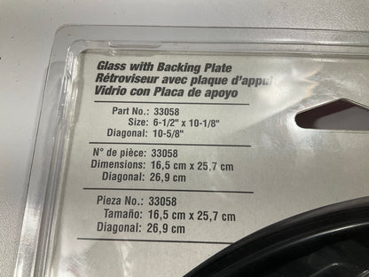 K Source 33058 Left Driver Side Door Mirror Glass & Backing Plate