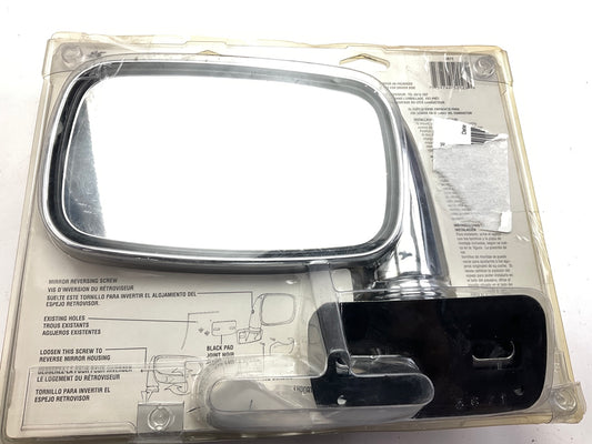 K Source 3671 Universal Truck Side Mount Mirror, Chrome Euro Style, 4.75 X 7.75''