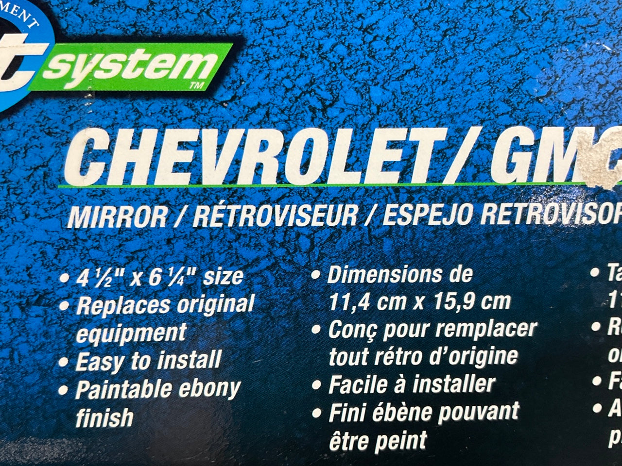 K Source 62005G Right Mirror Manual (non-foldaway) - 1994-1999 Chevy S10, Sonoma