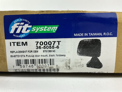 K Source 70007T Right Mirror For 1989-1995 Toyota Pickup