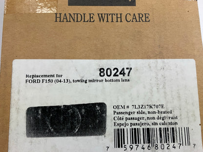 K Source 80247 Tow Mirror Glass Lower Convex Right Passengers Side - 04-14 F-150