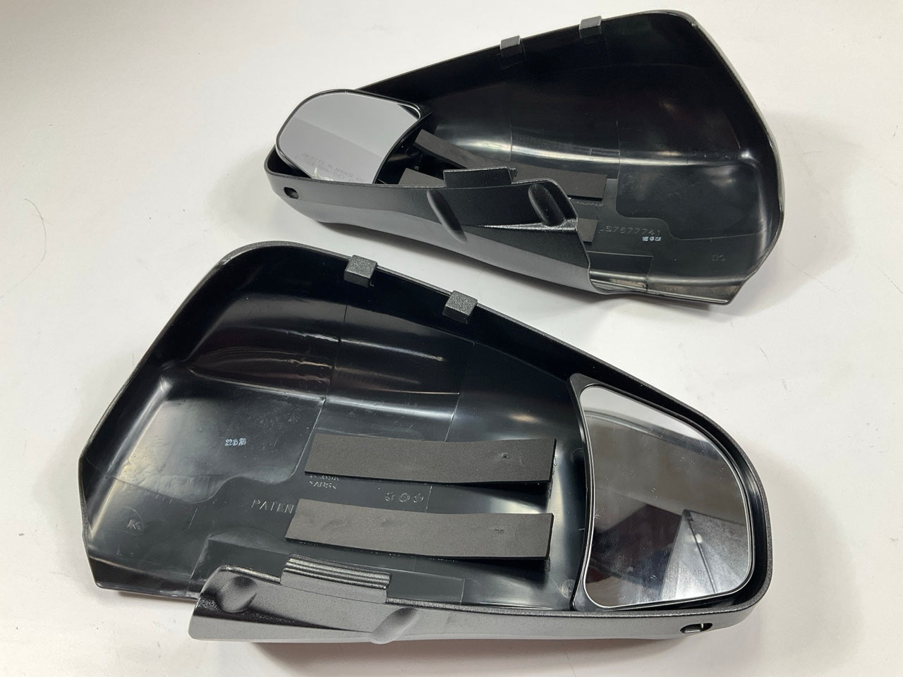 K SOURCE 80720 Snap & Zap Towing Mirrors, 2 Pack , Black, Clip-on Install