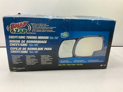 K Source 80800 Snap On Towing Mirror Kit For 1999-2007 Chevrolet & GMC Trucks