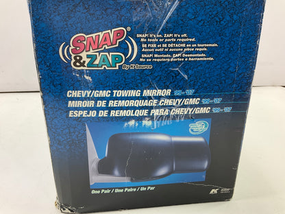 K Source 80800 Snap On Towing Mirror Kit For 1999-2007 Chevrolet & GMC Trucks
