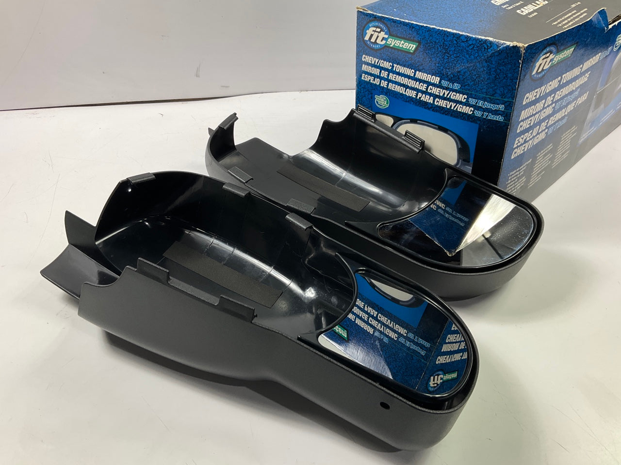 K Source 80900 Snap & Zap Clip-on Towing Mirror Set For 2007-13 Silverado Sierra
