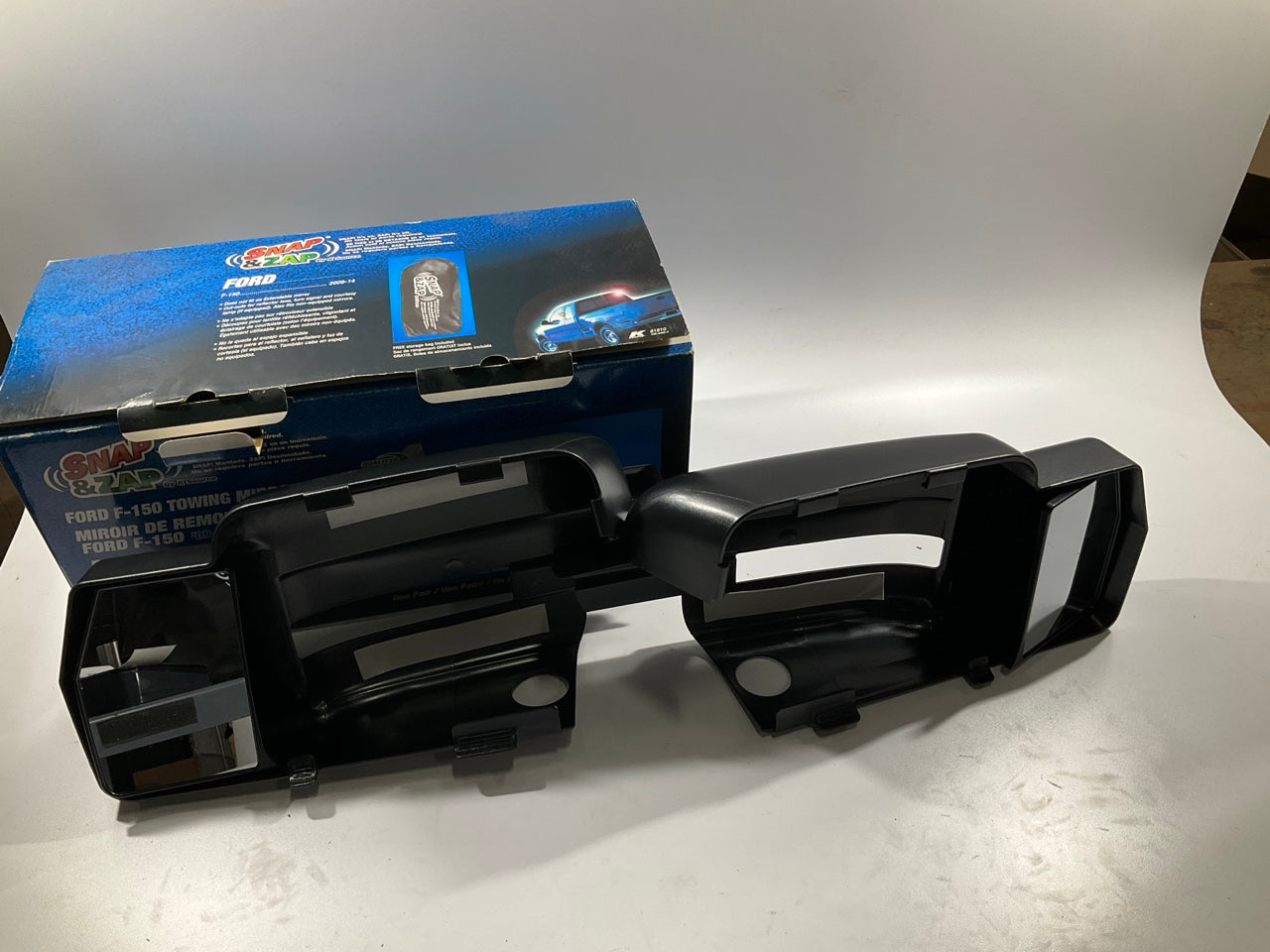 K Source 81810 Snap On Towing Mirror Set For 2009-2014 Ford F-150
