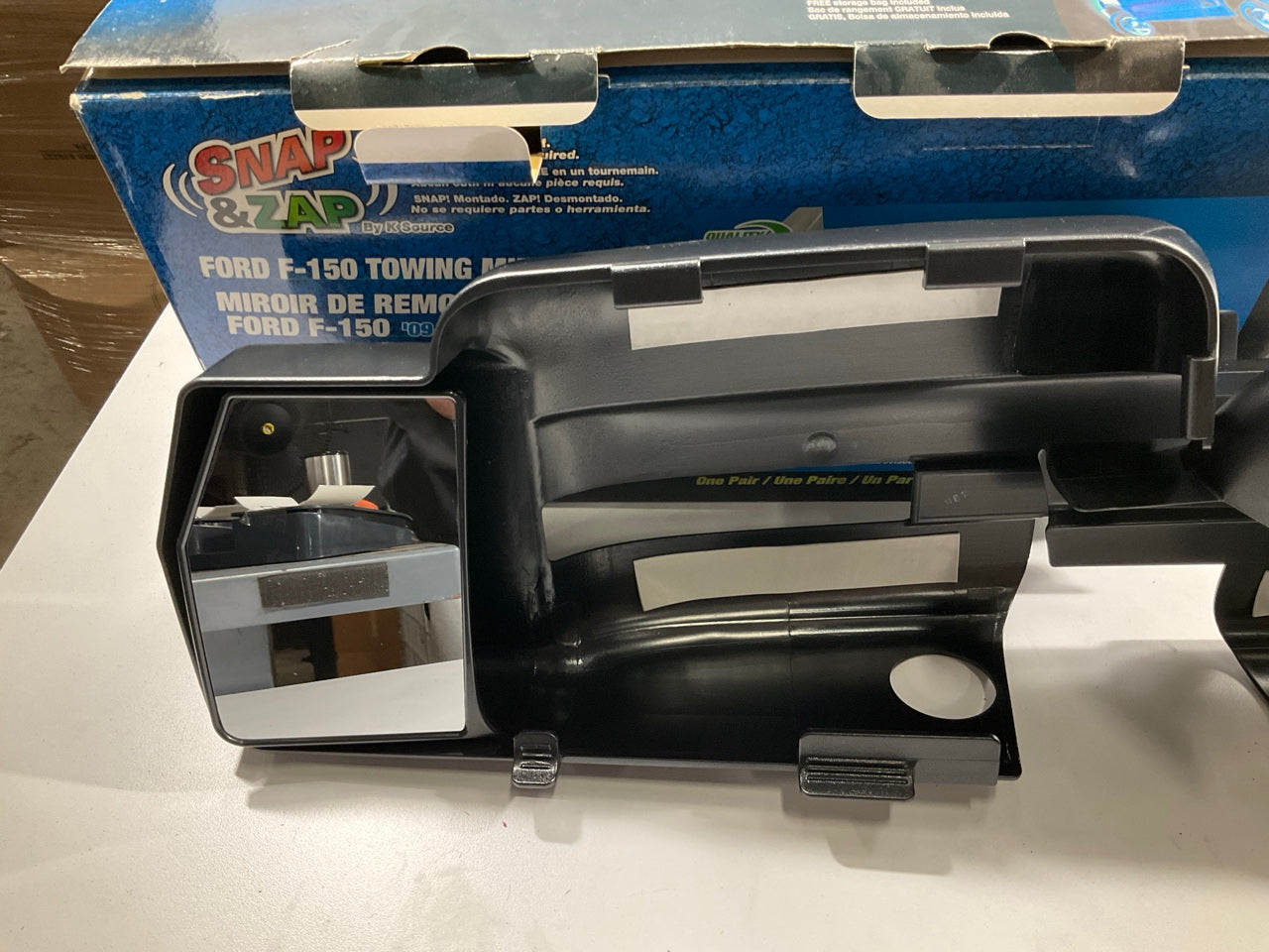 K Source 81810 Snap On Towing Mirror Set For 2009-2014 Ford F-150