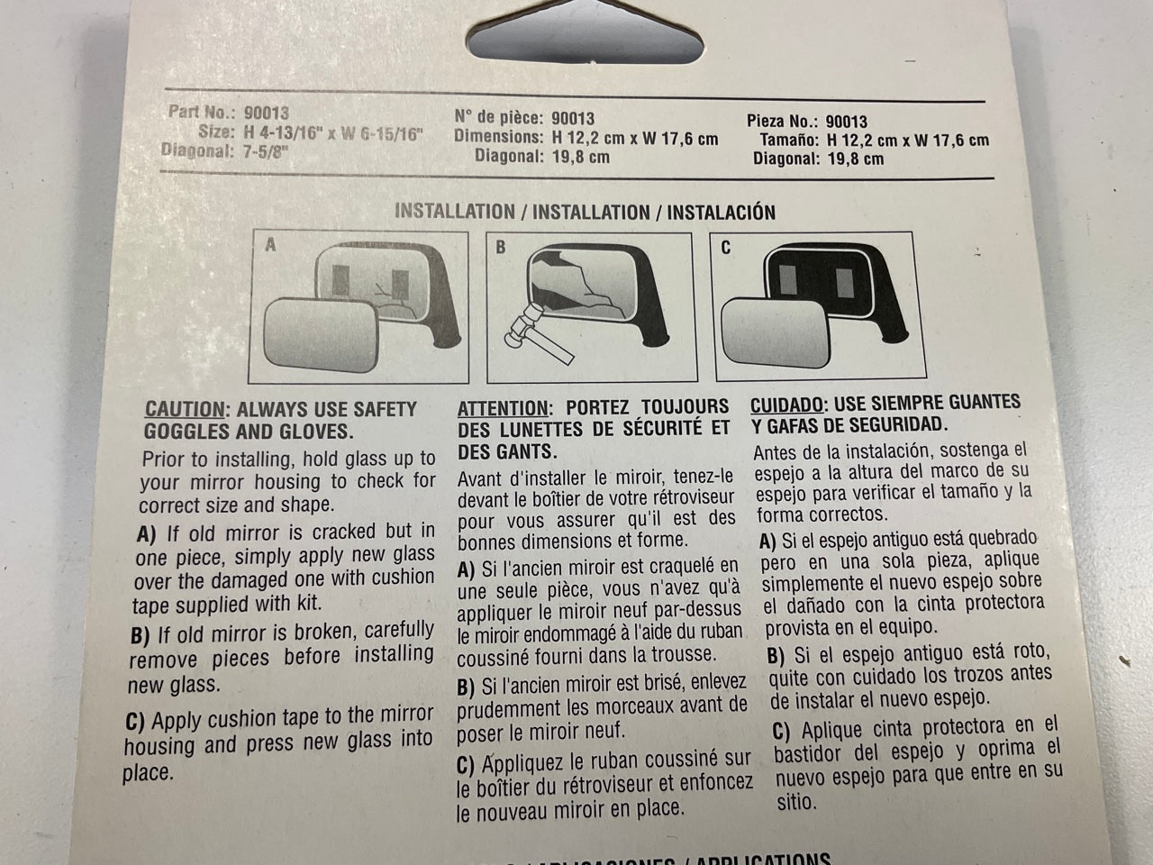 K Source 90013 Replacement Right Mirror Glass (Power & Heated)