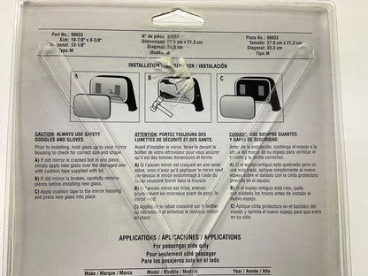 K Source 90033 Right Passenger Side Door Mirror Glass