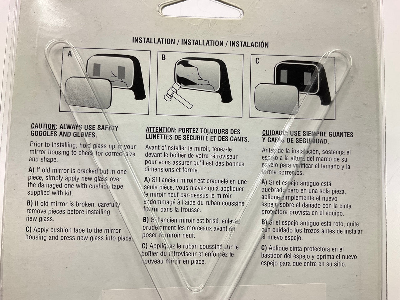K Source 90038 Replacement Mirror Glass, Right Passengers Side 95-03 Windstar