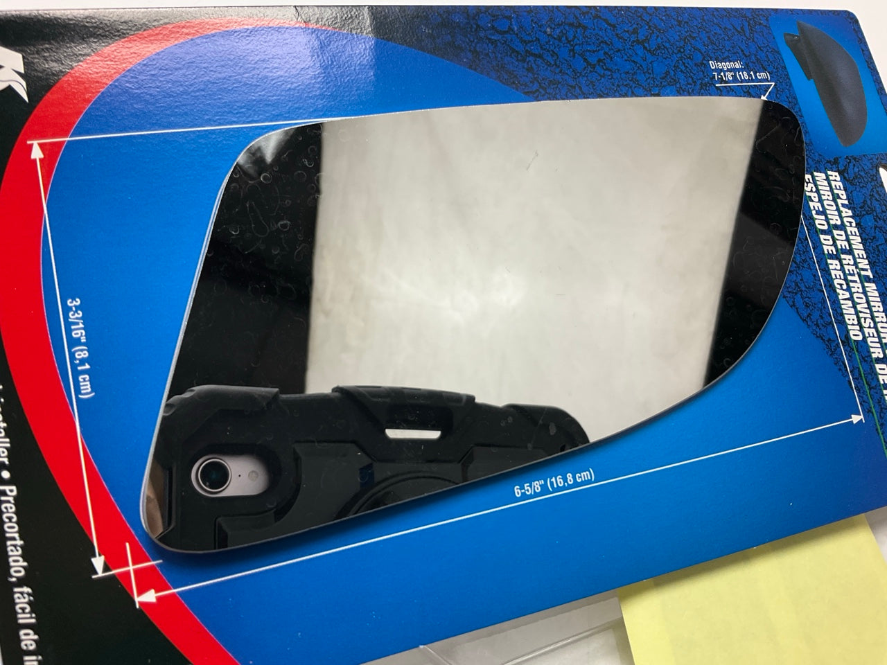 K Source 99004 Left Replacement Mirror Glass For Manual Mirrors (non-power)
